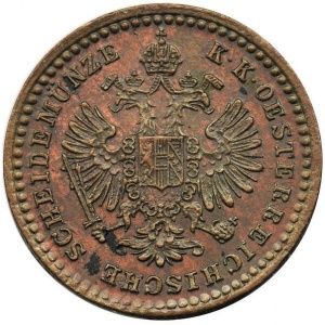 Аверс монеты Австрия, 5/10 крейцера, 1858-1866
