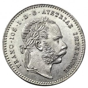Аверс монеты Австрия, 20 крейцеров, 1868-1872