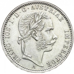 Аверс монеты Австрия, ¼ флорина, 1867-1871