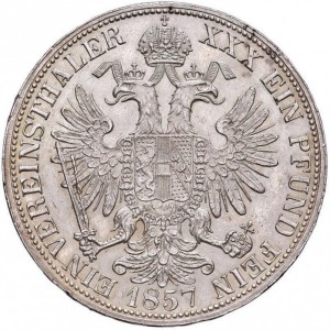 Реверс монеты Австрия, 1 союзный талер, 1857-1865