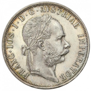 Аверс монеты Австрия, 2 флорина, 1872-1892