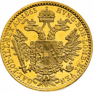 Реверс монеты Австрия, 1 дукат, 1860-1865