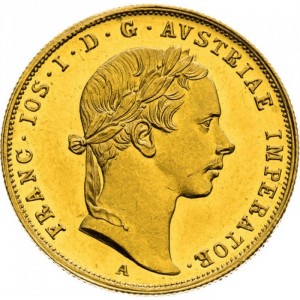 Аверс монеты Австрия, 1 дукат, 1852-1859