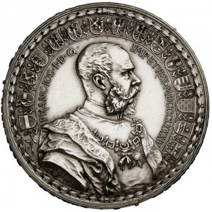 Аверс монеты Австрия, 2 флорина, 1884, 400-летие Австрийского талера