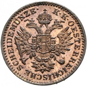 Аверс монеты Австрия, ¼ крейцера, 1851