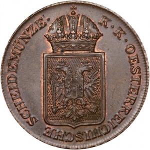Аверс монеты Австрия, 2 крейцера, 1848