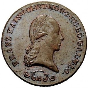Аверс монеты Австрия, 3 крейцера, 1812