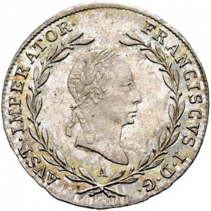 Аверс монеты Австрия, 5 крейцеров, 1825-1830