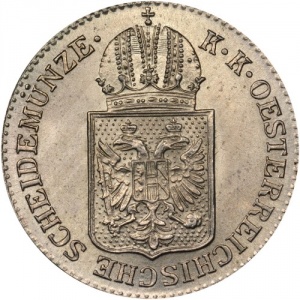 Аверс монеты Австрия, 6 крейцеров, 1849