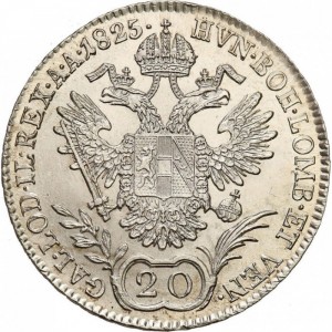 Реверс монеты Австрия, 20 крейцеров, 1825-1828