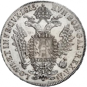 Реверс монеты Австрия, ½ талера, 1811-1815