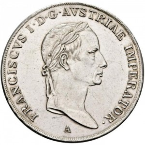 Аверс монеты Австрия, ½ талера, 1831