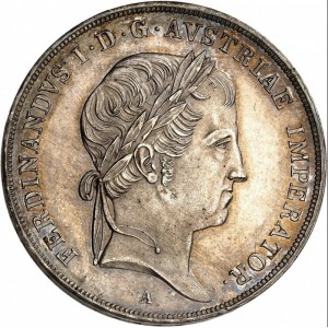Аверс монеты Австрия, ½ талера, 1835-1836