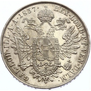 Реверс монеты Австрия, 1 талер, 1837-1848