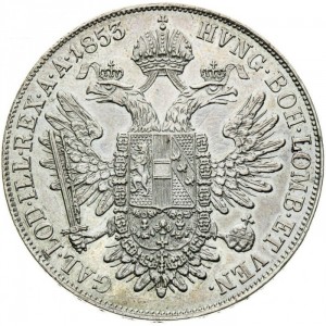 Реверс монеты Австрия, 1 талер, 1852-1856