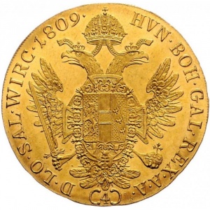 Реверс монеты Австрия, 4 дуката, 1807-1810