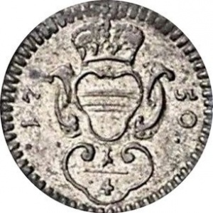 Аверс монеты Австрия, ¼ крейцера, 1750-1751