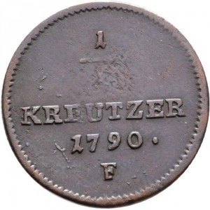 Реверс монеты Австрия, ¼ крейцера, 1781-1790