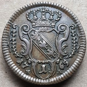 Реверс монеты Австрия, 1 пфенниг, 1759-1765, Франц I