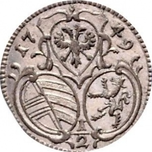 Аверс монеты Австрия, ½ крейцера, 1747-1749