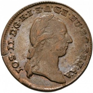 Аверс монеты Австрия, ½ крейцера, 1780-1790