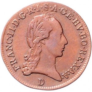 Аверс монеты Австрия, ½ крейцера, 1800
