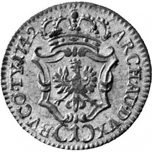 Реверс монеты Австрия, 1 крейцер, 1742