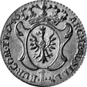 Реверс монеты Австрия, 1 крейцер, 1745-1747