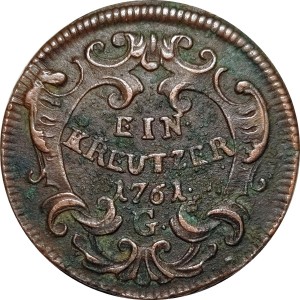 Реверс монеты Австрия, 1 крейцер, 1749-1765