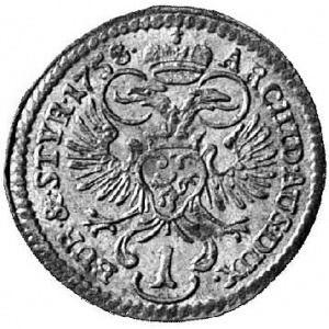 Реверс монеты Австрия, 1 крейцер, 1756-1762
