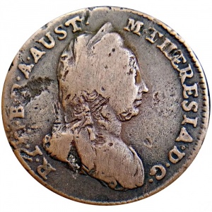 Аверс монеты Австрия, 1 крейцер, 1772-1779, Мария Терезия