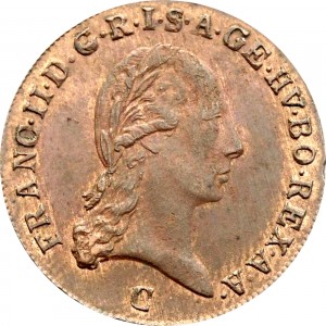 Аверс монеты Австрия, 1 крейцер, 1800