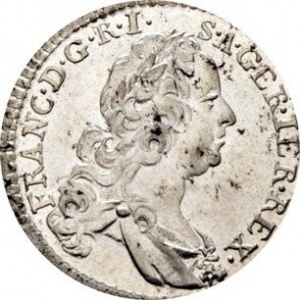 Аверс монеты Австрия, 3 крейцера, 1750-1763, Франц I