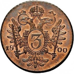 Реверс монеты Австрия, 3 крейцера, 1799-1803