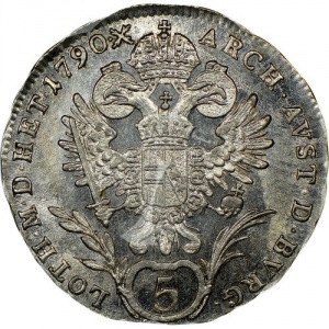 Реверс монеты Австрия, 5 крейцеров, 1788-1790