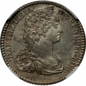 Аверс монеты Австрия, 6 крейцеров, 1741-1745