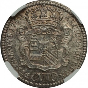 Реверс монеты Австрия, 6 крейцеров, 1741-1745