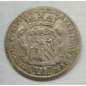 Реверс монеты Австрия, 6 крейцеров, 1742-1746
