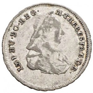 Аверс монеты Австрия, 7 крейцеров, 1768-1777