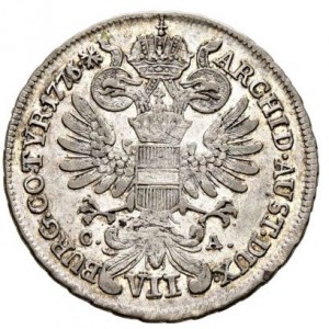Реверс монеты Австрия, 7 крейцеров, 1768-1777