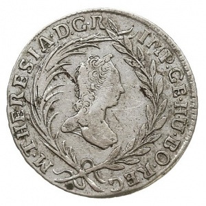 Аверс монеты Австрия, 10 крейцеров, 1754-1765, Мария Терезия - Орел с гербом Штирии
