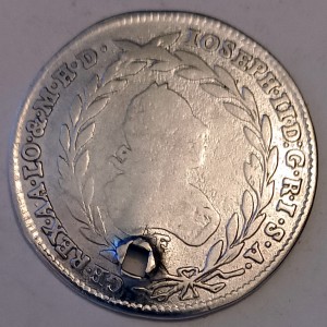 Аверс монеты Австрия, 10 крейцеров, 1765-1780, Иосиф II