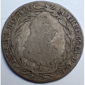 Аверс монеты Австрия, 10 крейцеров, 1768-1780, Мария Терезия - Вена