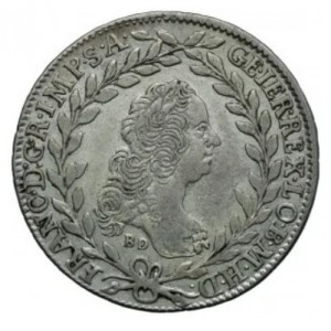 Аверс монеты Австрия, 20 крейцеров, 1765