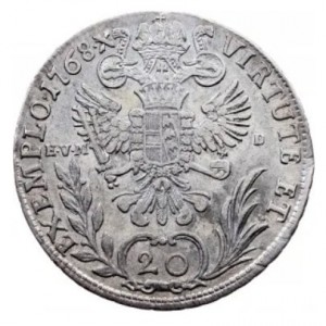 Реверс монеты Австрия, 20 крейцеров, 1765-1780, Иосиф II