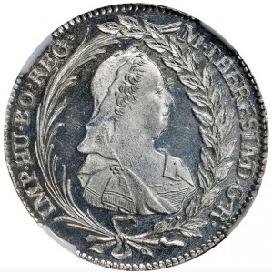 Аверс монеты Австрия, 20 крейцеров, 1767-1780, Мария Терезия - Орел со щитом Австрии