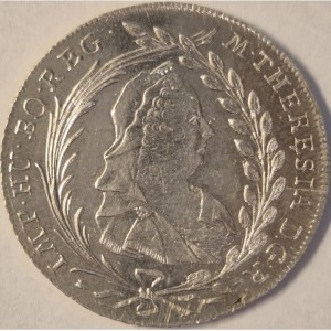 Аверс монеты Австрия, 20 крейцеров, 1768-1780, Мария Терезия - Орел со щитом Тироля