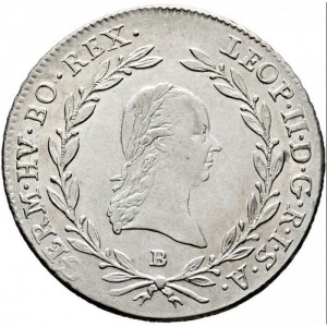 Аверс монеты Австрия, 20 крейцеров, 1790-1792