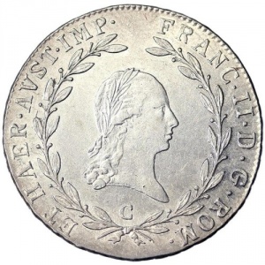 Аверс монеты Австрия, 20 крейцеров, 1804-1806