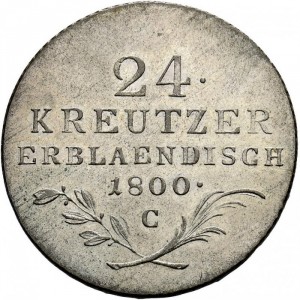 Реверс монеты Австрия, 24 крейцера, 1800